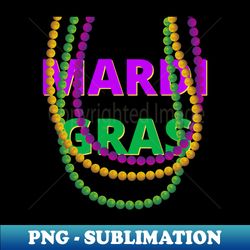 Mardi Gras Beads - Instant Sublimation Digital Download - Perfect for Personalization