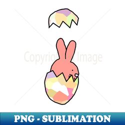 Rose Easter Bunny Rabbit popping out of Funny Easter Egg - Special Edition Sublimation PNG File - Add a Festive Touch to Every Day
