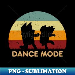 Retro Sunset - Bluey Dance Mode - Artistic Sublimation Digital File - Stunning Sublimation Graphics