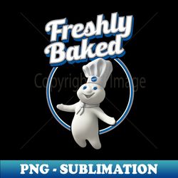 Tee Luv Mens Pillsbury Doughboy Poppin Fresh Freshly Baked - Sublimation-Ready PNG File - Unleash Your Creativity