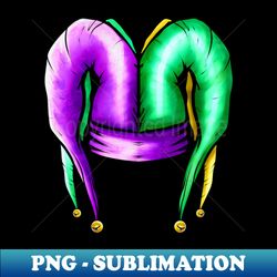 Jester Hat for Mardi Gras - Instant PNG Sublimation Download - Perfect for Personalization