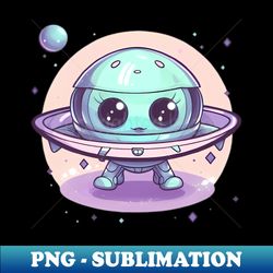 Cute Alien in Outer Space - Professional Sublimation Digital Download - Defying the Norms