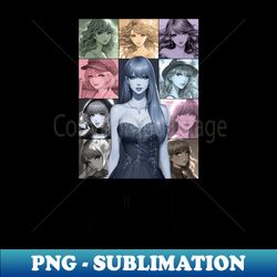 taylor eras tour anime art - Modern Sublimation PNG File - Perfect for Sublimation Art