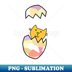 Cute Cat Popping Out of Funny Easter Egg - Instant Sublimation Digital Download - Unleash Your Creativity