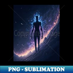 Enderman in Dark and Mysterious Landscape - Sublimation-Ready PNG File - Defying the Norms