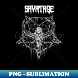 Goat Headskull Savatage - Decorative Sublimation PNG File - Bold & Eye-catching