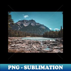 jasper national park mountain landscape photo v3 - digital sublimation download file - unlock vibrant sublimation designs