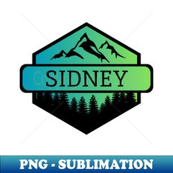 Sidney Montana Mountains and Trees - Exclusive Sublimation Digital File - Perfect for Sublimation Mastery