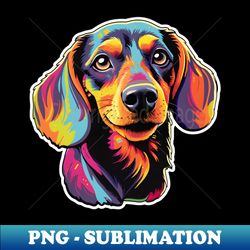 Dachshund Colorful Design - Exclusive PNG Sublimation Download - Stunning Sublimation Graphics