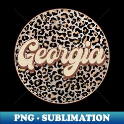 Classic Music Georgia Personalized Name Circle Birthday - Professional Sublimation Digital Download - Spice Up Your Sublimation Projects