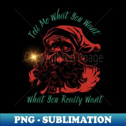 vintage santa claus magic finger tell me what you want - png sublimation digital download - instantly transform your sublimation projects