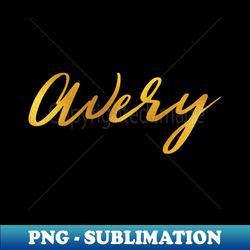 Avery Name Hand Lettering in Faux Gold Letters - Stylish Sublimation Digital Download - Spice Up Your Sublimation Projects