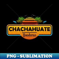 Chachahuate Beach Honduras Palm Trees Sunset Summer - Exclusive PNG Sublimation Download - Enhance Your Apparel with Stunning Detail