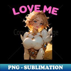 Anime Girl Love Me Beautiful Woman Anime Cosplay - Elegant Sublimation PNG Download - Fashionable and Fearless