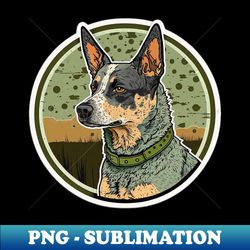 Australian Cattle Dog Camouflage Motif - Signature Sublimation PNG File - Perfect for Sublimation Art
