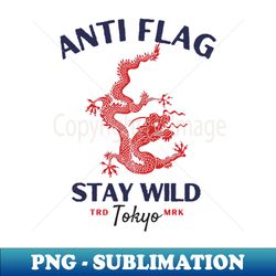 anti flag red dragon - Artistic Sublimation Digital File - Transform Your Sublimation Creations