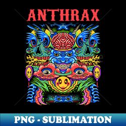 anthrax band merchandise - signature sublimation png file - stunning sublimation graphics