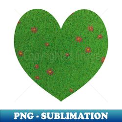 Romantic pink flower in a mellow green meadow lover minimal painting spring landscape - Aesthetic Sublimation Digital File - Unleash Your Creativity