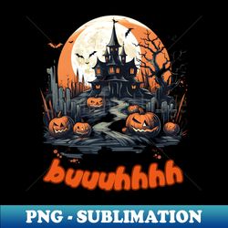 Buuhhhh-Halloween Haunt - PNG Transparent Sublimation Design - Stunning Sublimation Graphics