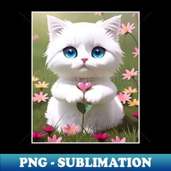 Cute kitty - PNG Transparent Digital Download File for Sublimation - Stunning Sublimation Graphics