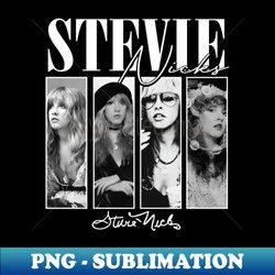 Stevie Nicks Vintage Rock Music - PNG Transparent Digital Download File for Sublimation - Bold & Eye-catching