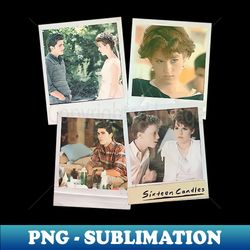 Sixteen Candles Vintage Polaroid Scenes - Decorative Sublimation PNG File - Create with Confidence