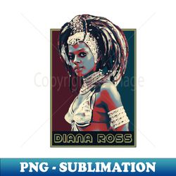 Retro diana ross indiana - High-Resolution PNG Sublimation File - Bring Your Designs to Life