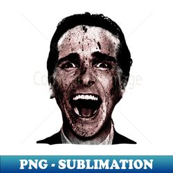 American Psycho - Christian Bale - Vintage Sublimation PNG Download - Bold & Eye-catching