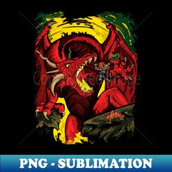 Red Dragon - Artistic Sublimation Digital File - Perfect for Sublimation Art
