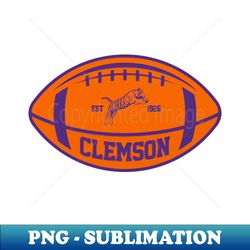 Clemson Team Colors Football - Decorative Sublimation PNG File - Add a Festive Touch to Every Day