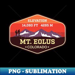 Mount Eolus Colorado - 14ers Mountain Climbing Badge - Professional Sublimation Digital Download - Perfect for Personalization