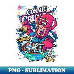 Cosmic Crunch Cereal - PNG Transparent Digital Download File for Sublimation - Vibrant and Eye-Catching Typography
