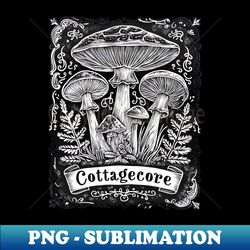 Cottagecore Mushrooms - PNG Transparent Sublimation File - Stunning Sublimation Graphics
