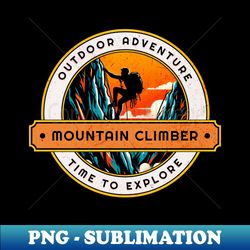 Mountain Climber Outdoor Adventure Design - Exclusive Sublimation Digital File - Perfect for Creative Projects