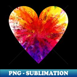 valentines Colored Heart - Exclusive Sublimation Digital File - Defying the Norms