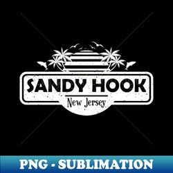 sandy hook beach new jersey palm trees sunset summer - professional sublimation digital download - instantly transform your sublimation projects