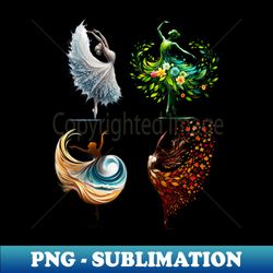 Dance of the Seasons Design - Instant PNG Sublimation Download - Bring Your Designs to Life