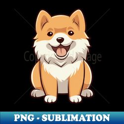 Kawaii Finnish Spitz Puppy - Modern Sublimation PNG File - Perfect for Creative Projects