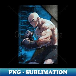 MMA Fighter  Anime Wallpaper - Modern Sublimation PNG File - Unlock Vibrant Sublimation Designs