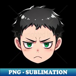 Annoyed Anime Face Emoji - Anime Shirt - High-Resolution PNG Sublimation File - Revolutionize Your Designs