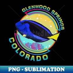 glenwood springs colorado regal blue tang marine aquarium fish  usa - premium sublimation digital download - unleash your creativity