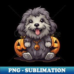 Puli Halloween - Retro PNG Sublimation Digital Download - Stunning Sublimation Graphics