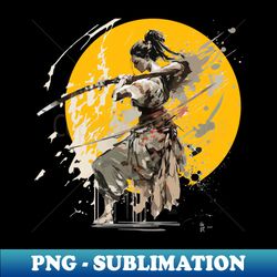 Female Martial Painting - Sublimation-Ready PNG File - Bold & Eye-catching