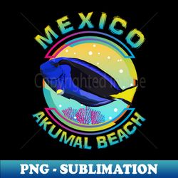 mexico akumal beach riviera maya regal blue tang marine aquarium fish - artistic sublimation digital file - perfect for sublimation art