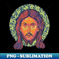 Icon of Christ 16bit - Pixel Art Pastel - Aesthetic Sublimation Digital File - Unleash Your Creativity