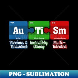 Autism Periodic Table Autism Awareness Month - Stylish Sublimation Digital Download