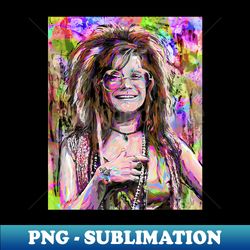 Janis Joplin Blues Queen - Retro PNG Sublimation Digital Download - Vibrant and Eye-Catching Typography