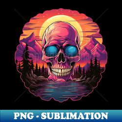 Surreal Mountainous Skullscape - Premium Sublimation Digital Download - Unleash Your Creativity