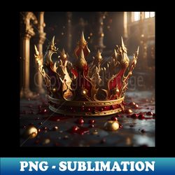 A Bloodstained Crown Of A Fallen Majesty - Stylish Sublimation Digital Download - Stunning Sublimation Graphics