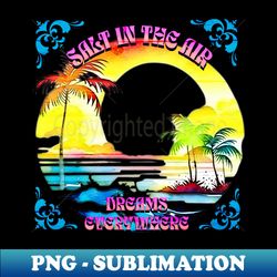 Tropical Beach Vibes - PNG Transparent Sublimation Design - Bring Your Designs to Life